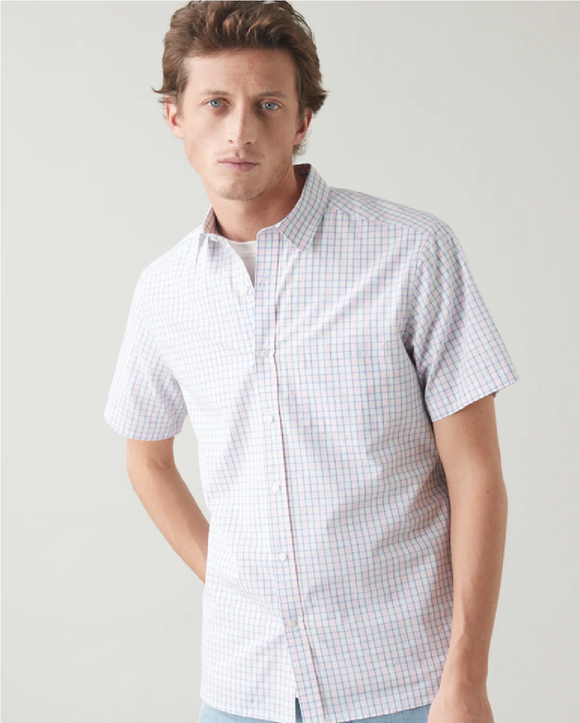MENS HALF SHEVES CHECKS SHIRT