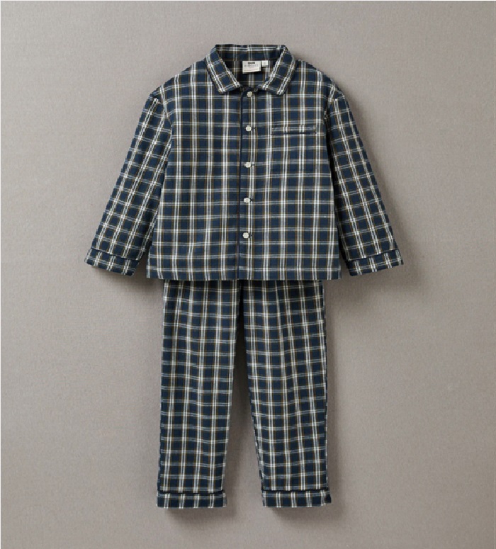 100 % COTTON Y/D CHECKED BOYS PYJAMA SET