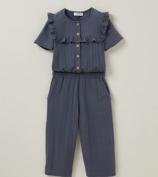 100% Cotton  gauze jumpsuit
